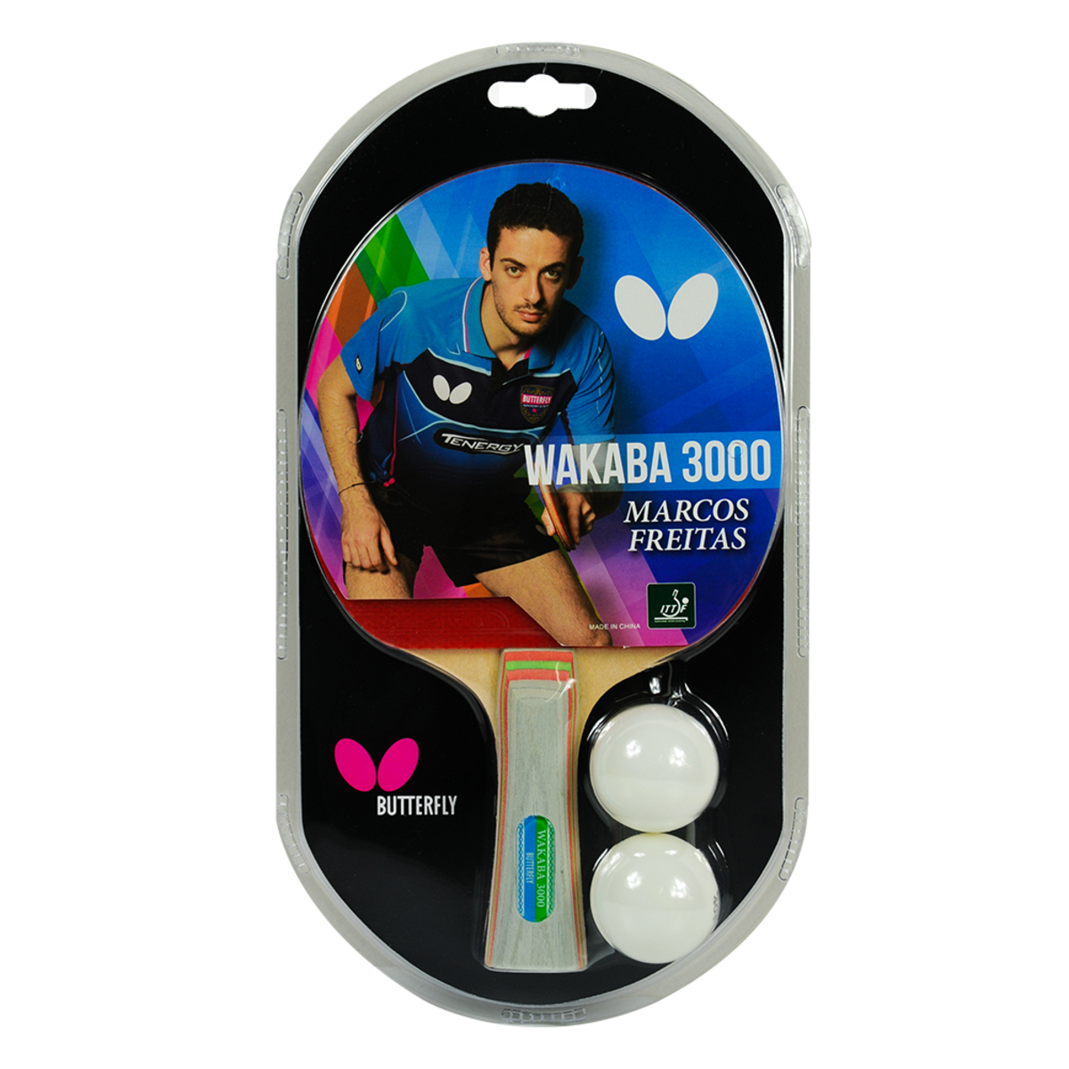 Butterfly Wakaba 3000 Racket: Pre-Assembled Racket